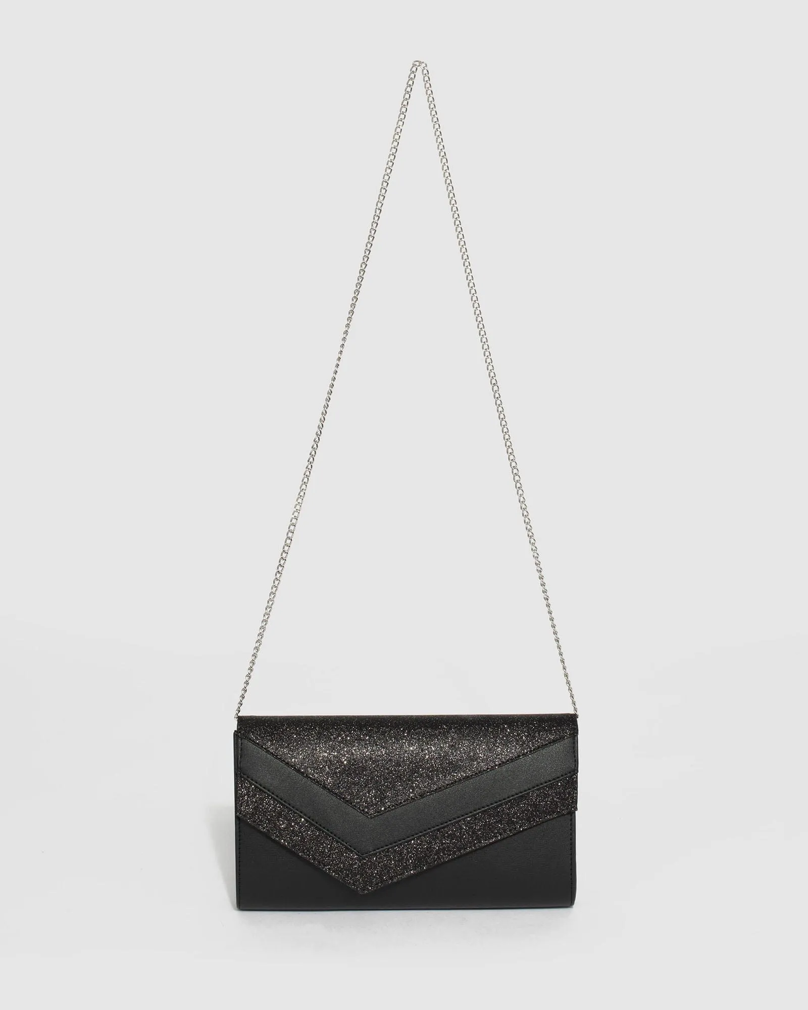Black Mila Arrow Clutch Bag