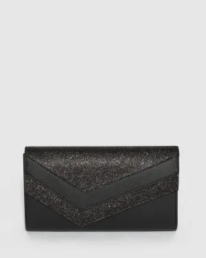 Black Mila Arrow Clutch Bag