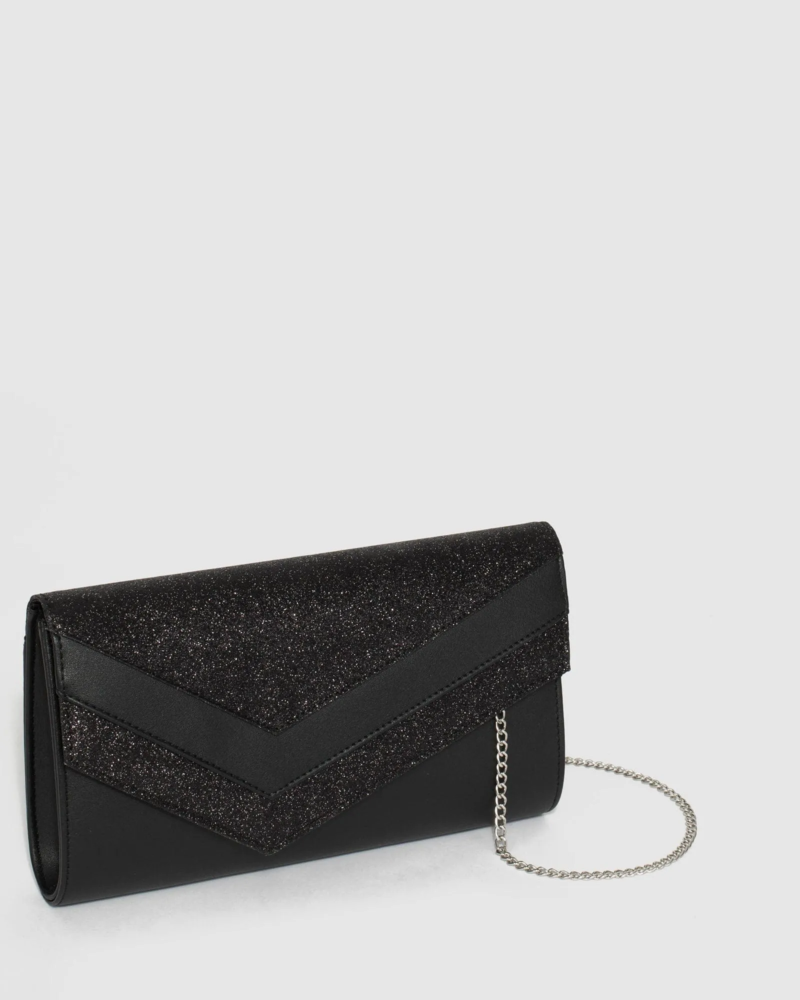 Black Mila Arrow Clutch Bag
