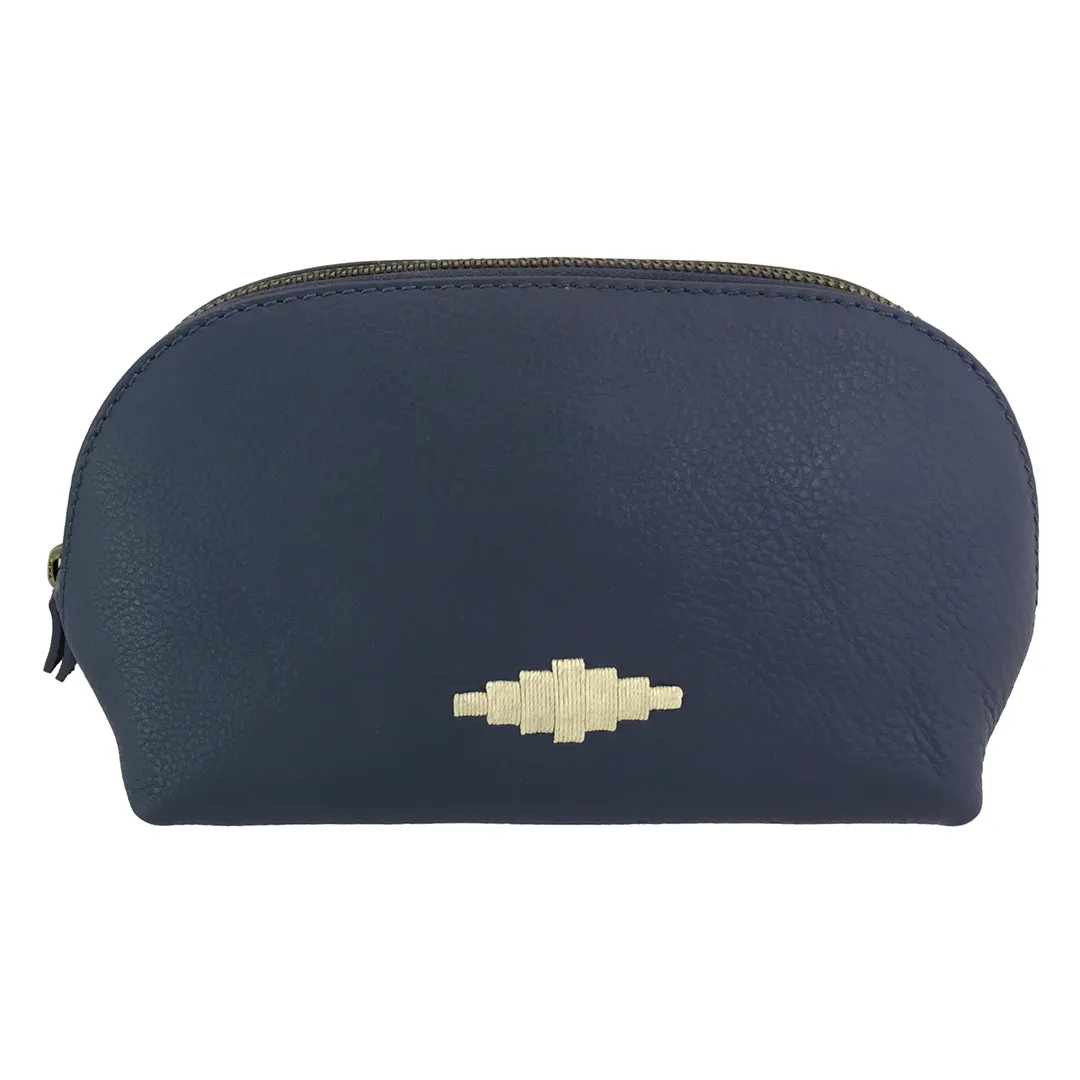 Brillo Cosmetic Bag - Navy/Cream by Pampeano