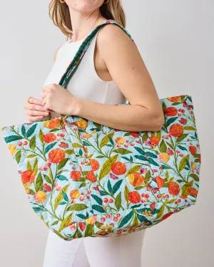 Butterfly Grove - Weekend Bag With Pouch - Soft Blue