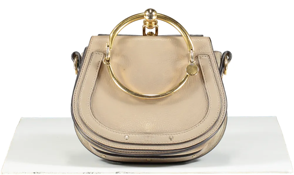 Chlo Brown Nile Leather Handbag With Gold Hardware
