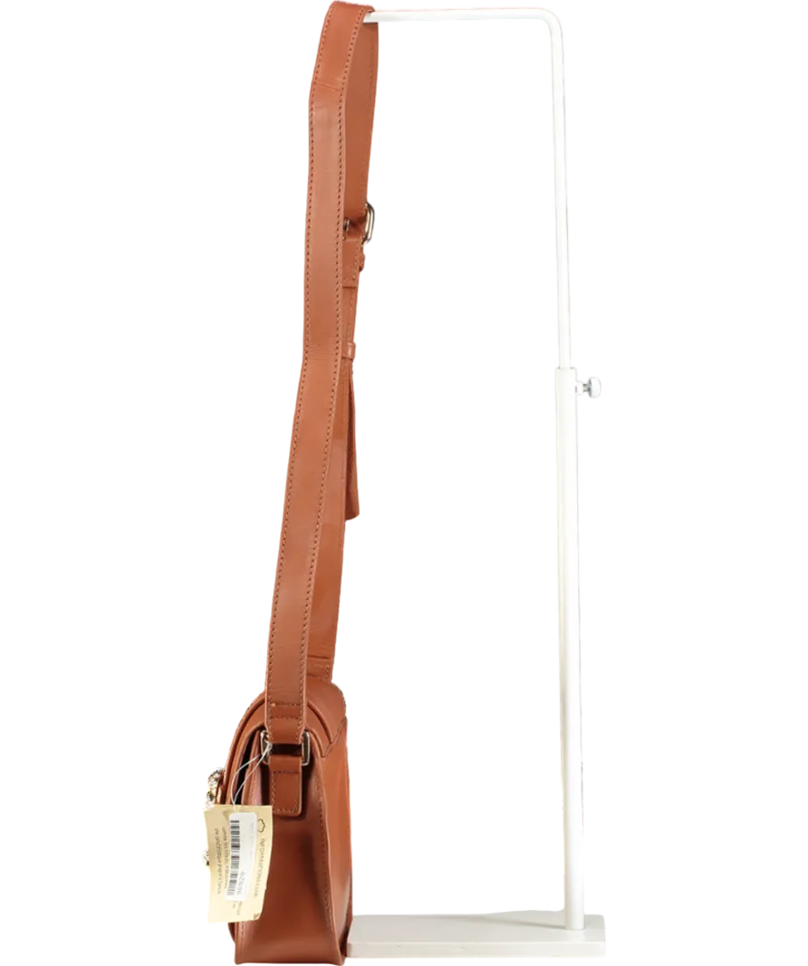 Laredoute Brown Leather Cross Body Bag