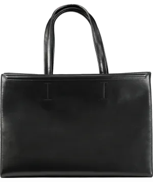 liviana conti BlackVegan Leather Maxi Tote Bag