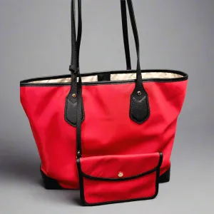 Michael Kors red nylon "Eva" tote