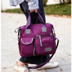 Nylon Fashion Multi Pocket Mummy Diaper One-shoulder Bag
