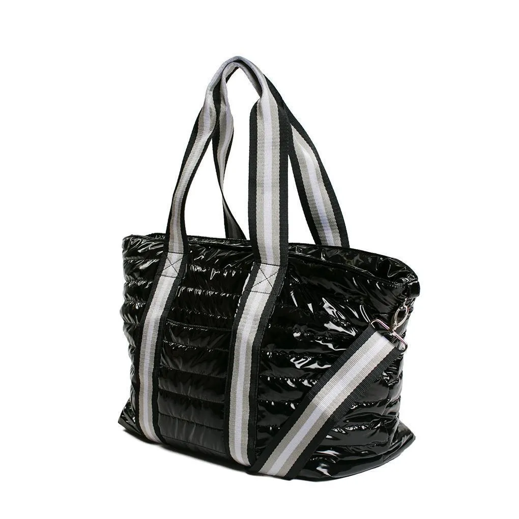 Think Royln - Wingman Black Patent Tote Bag