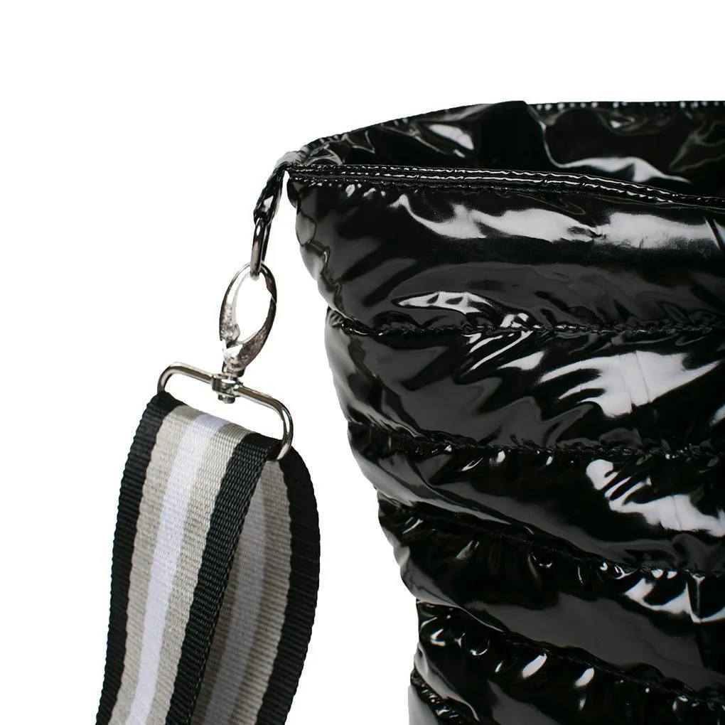 Think Royln - Wingman Black Patent Tote Bag