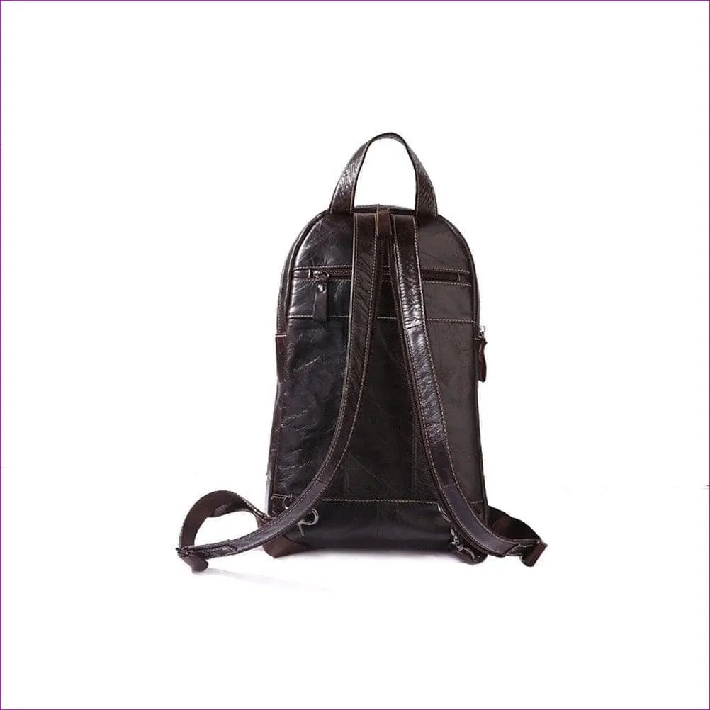 Unisex Embossed Nappa Leather Sling Shoulder Bag Solid Color Black Grey / Dark Brown / Fall & Winter