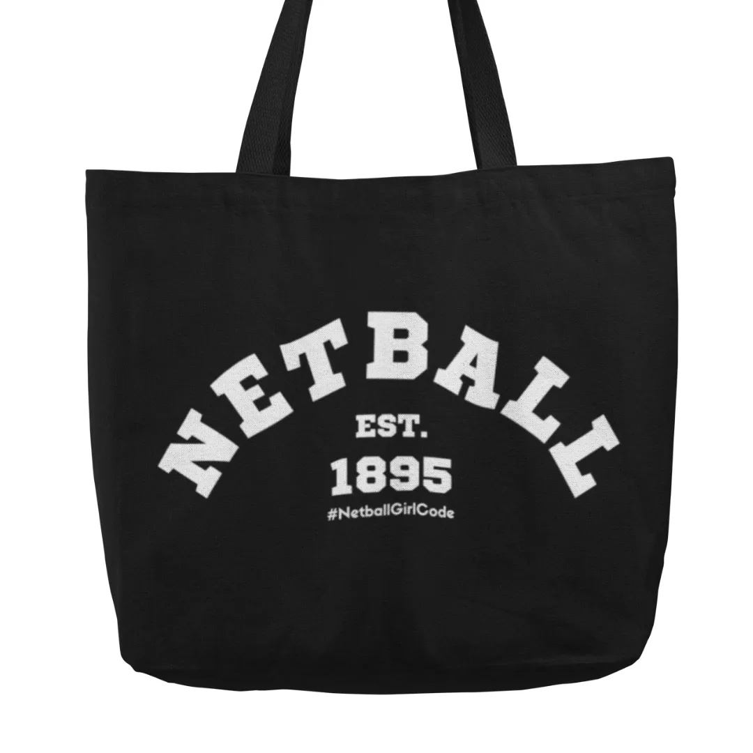 'Varsity Netball' Shopping Tote Bag