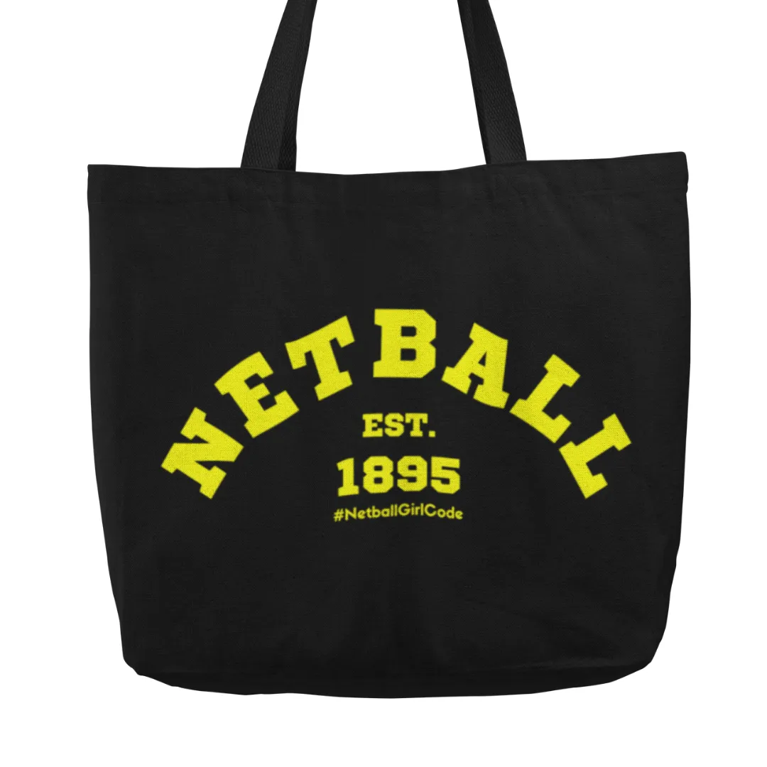 'Varsity Netball' Shopping Tote Bag