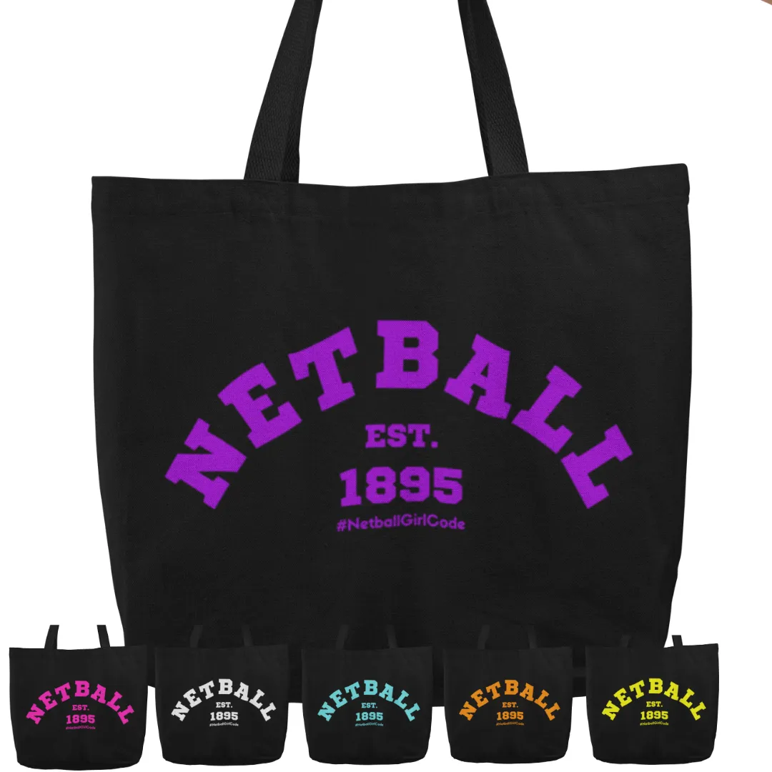 'Varsity Netball' Shopping Tote Bag