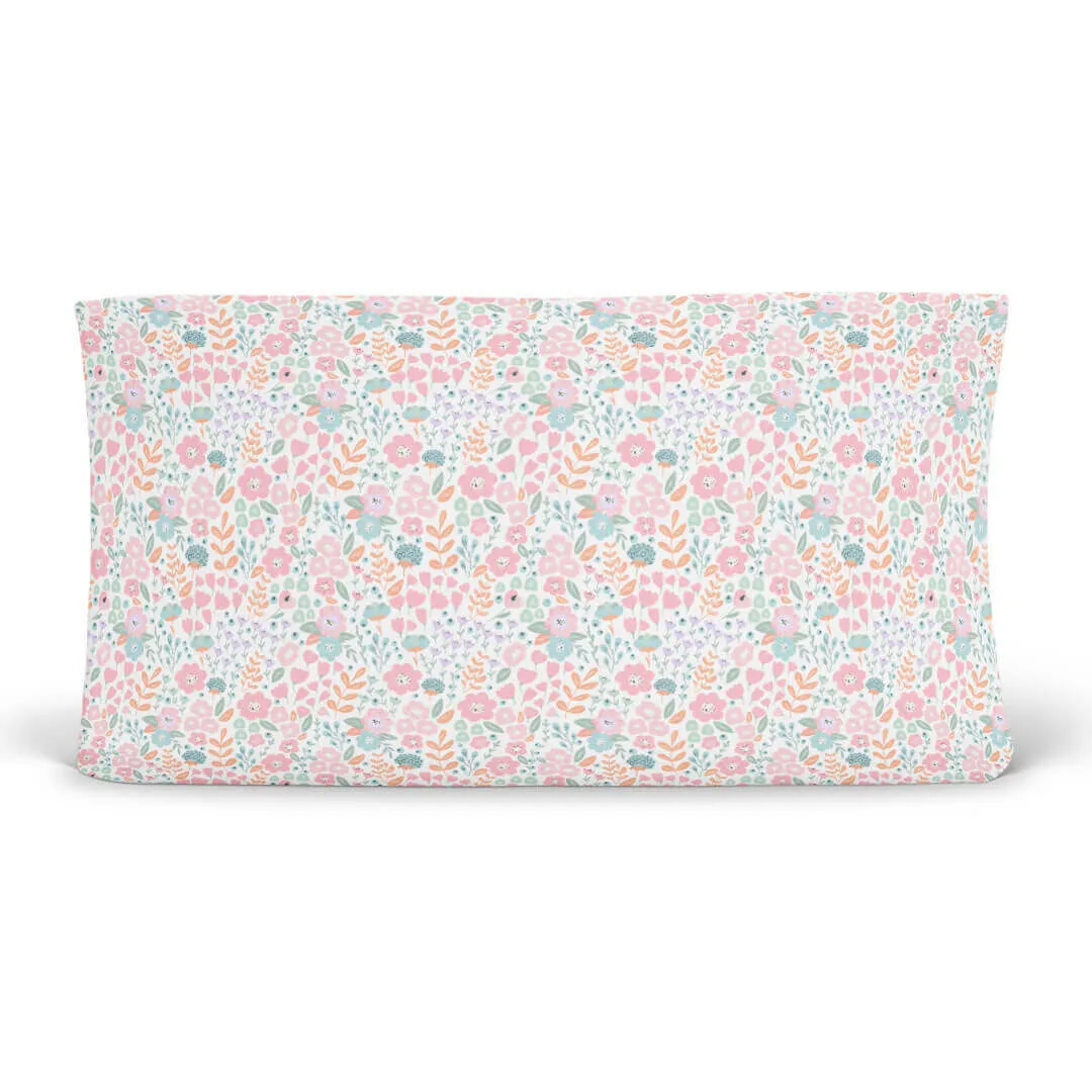 Willow's Whimsy Floral Changing Pad Cover