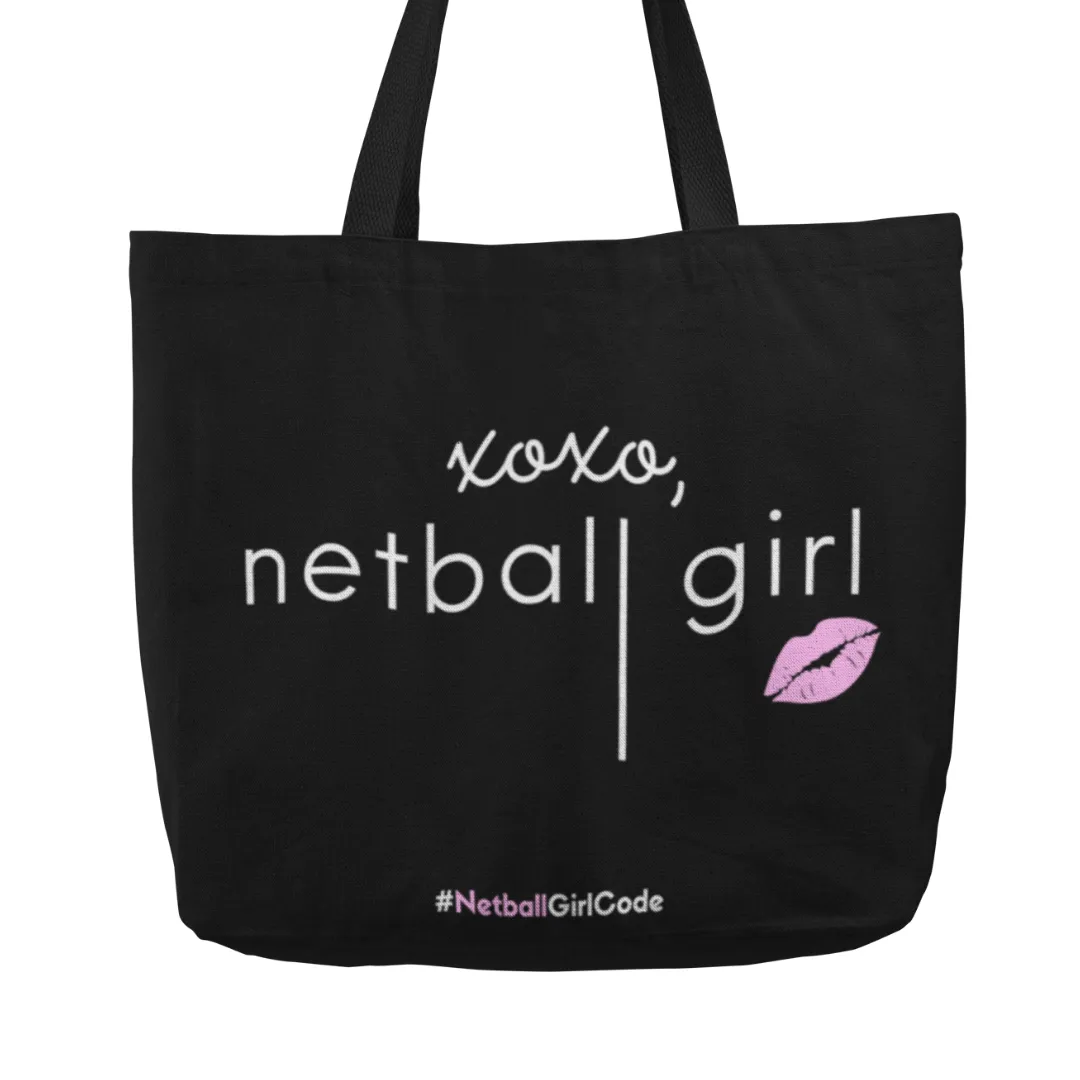 'xoxo Netball Girl' Netball Shopping Tote Bag
