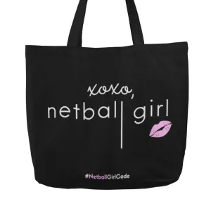 'xoxo Netball Girl' Netball Shopping Tote Bag